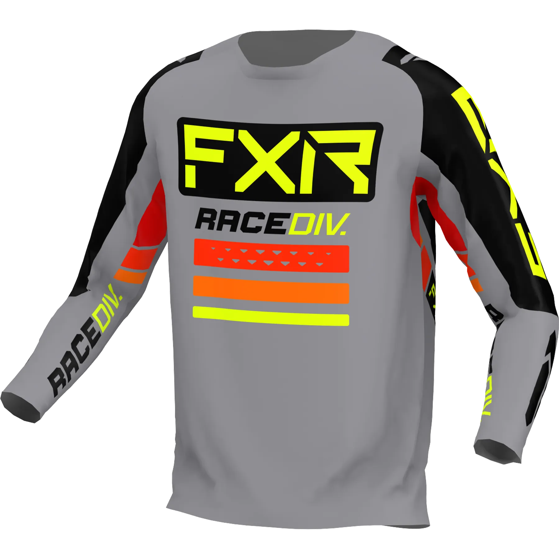 FXR Clutch Pro MX Jersey Grey/Black/Hi-Vis