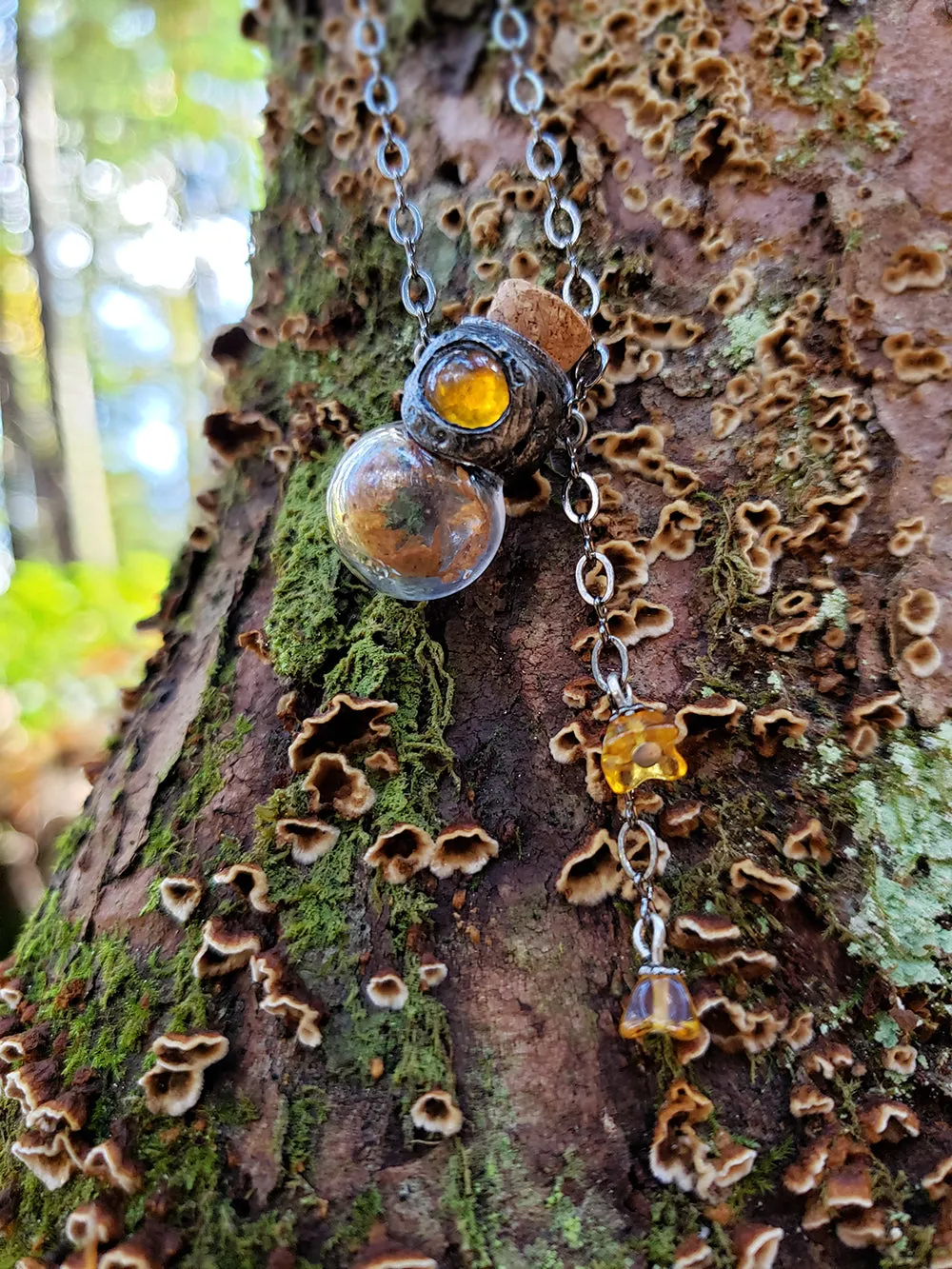 Golden Moon, Golden Fern Vessel Amulet