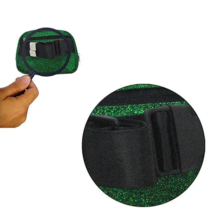 Green Glitter NGIL Belt Bag