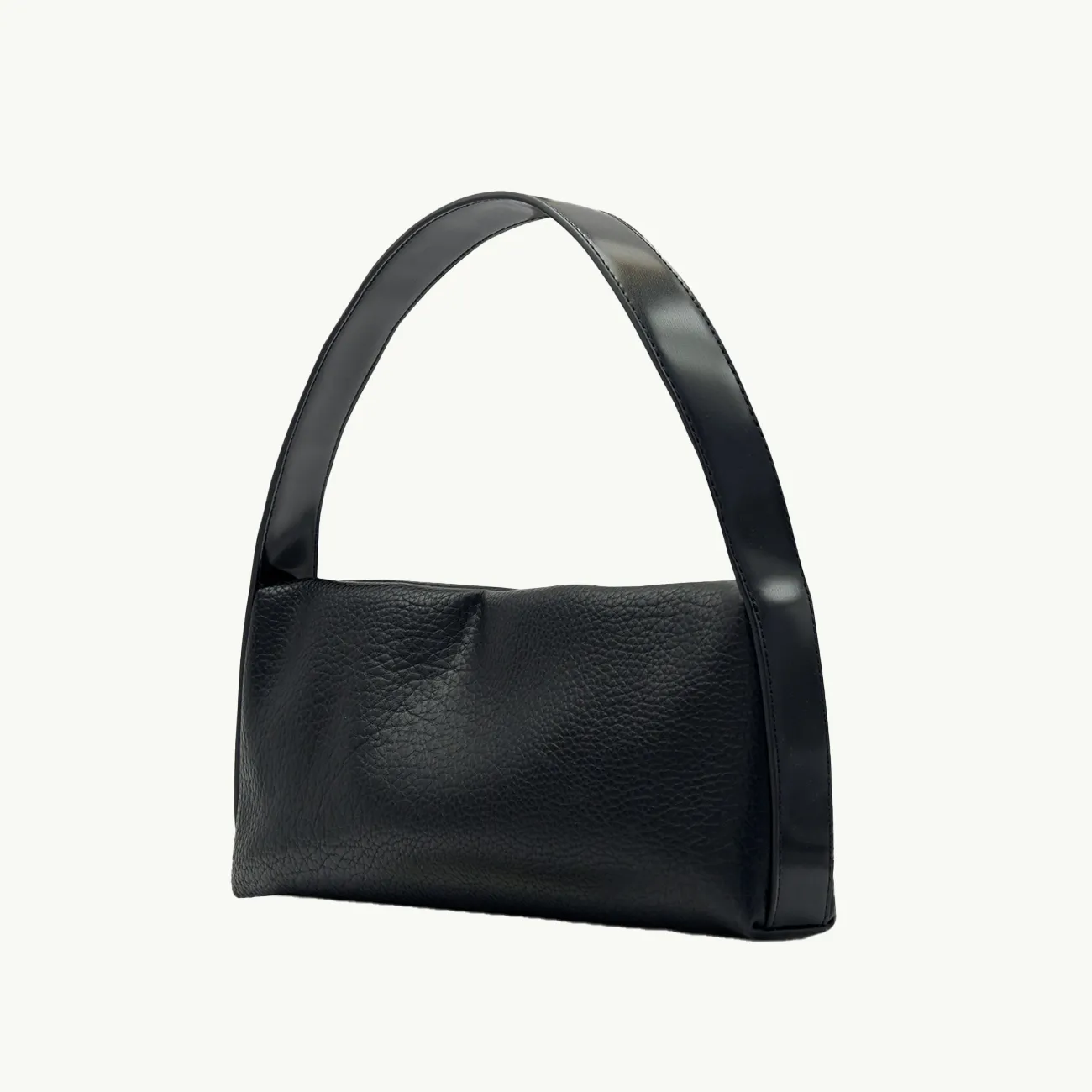 Harlow Slouch Baguette Bag - Black Nappa