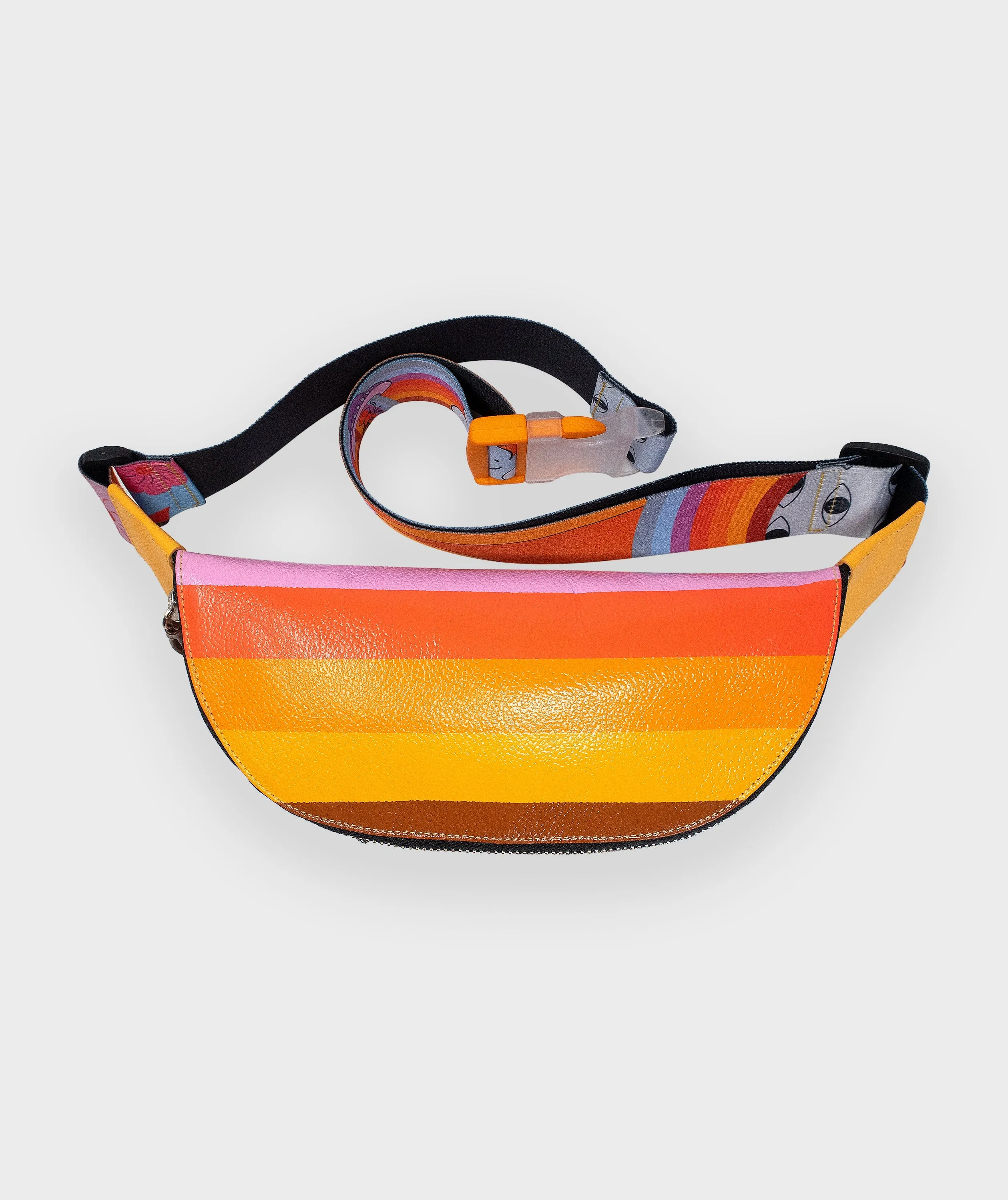 Harold Leather Fanny Pack - Cosmic Journey Print