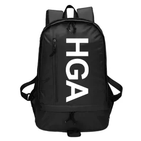 Sure, a more optimized title for the product could be Stylish HGA Black Backpack with Multiple Pockets or Sleek HGA Black Backpack with Adjustable Straps.