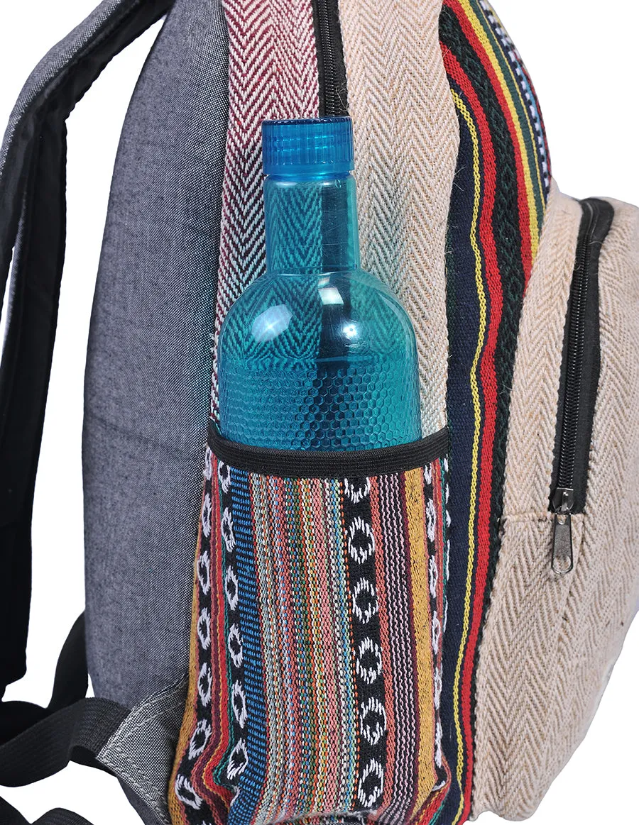 Hippie Boho Hemp Cotton Daypack Backpack Gheri