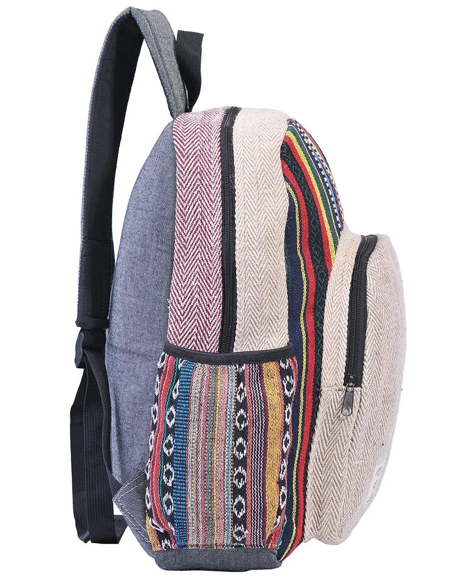 Hippie Boho Hemp Cotton Daypack Backpack Gheri