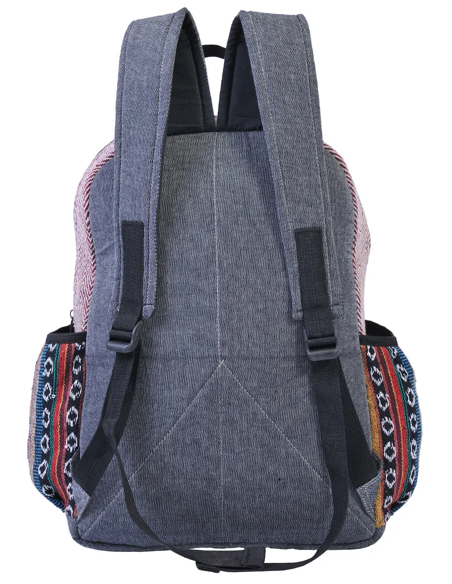 Hippie Boho Hemp Cotton Daypack Backpack Gheri