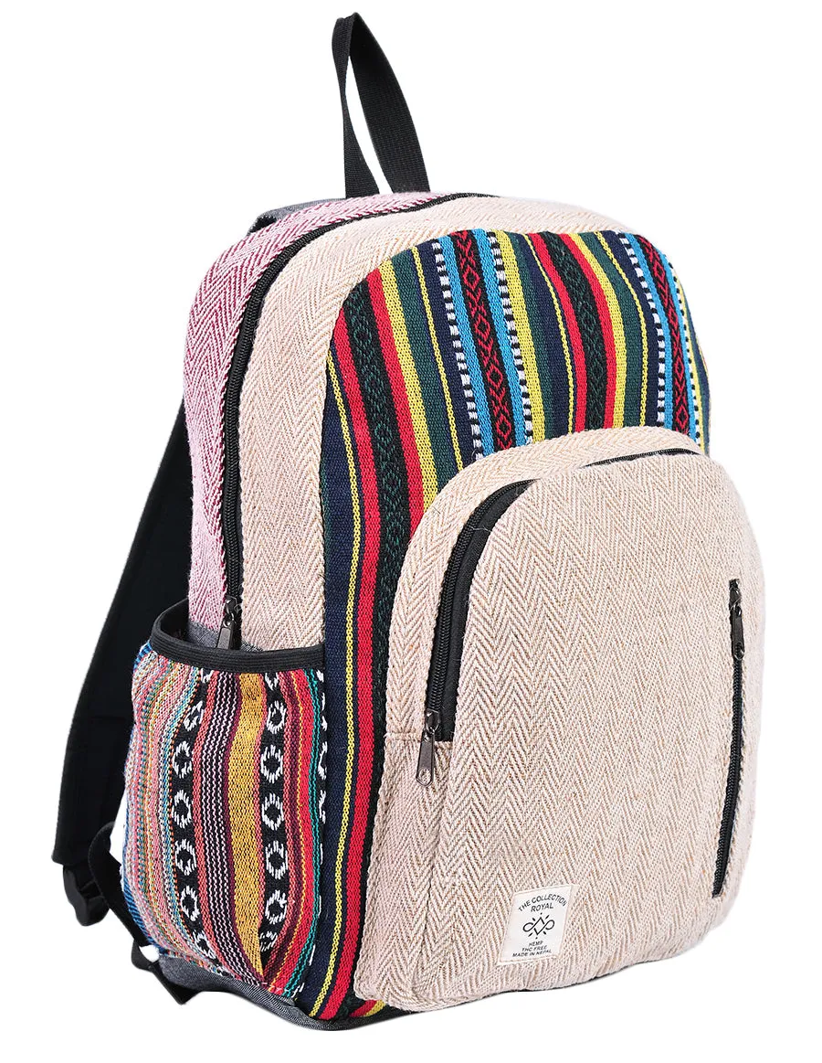 Hippie Boho Hemp Cotton Daypack Backpack Gheri