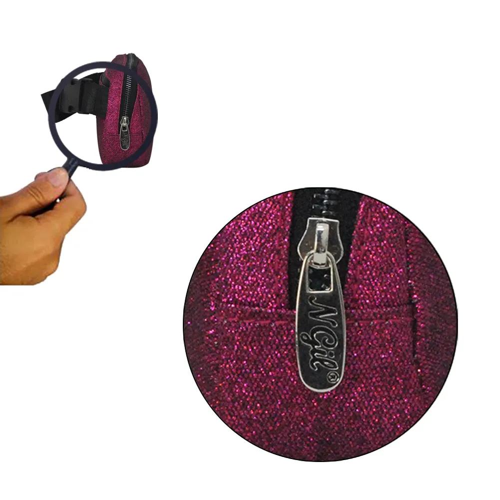 Hot Pink Glitter NGIL Belt Bag