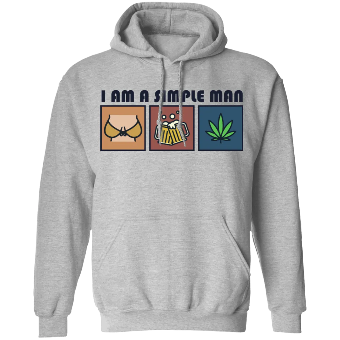 I Am Simple Man Weed Hoodie