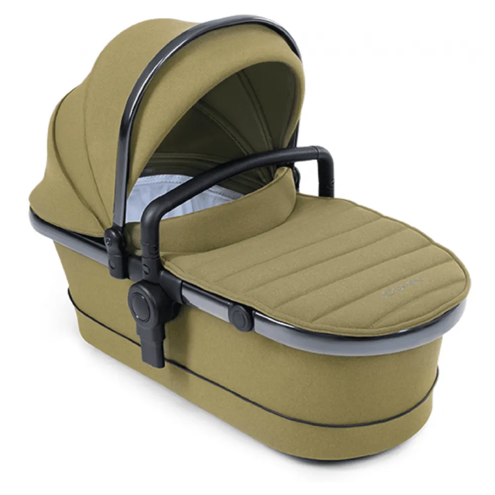 iCandy Peach 7 Maxi Cosi Cabriofix i-Size Travel System Bundle - Olive (Black Parasol)