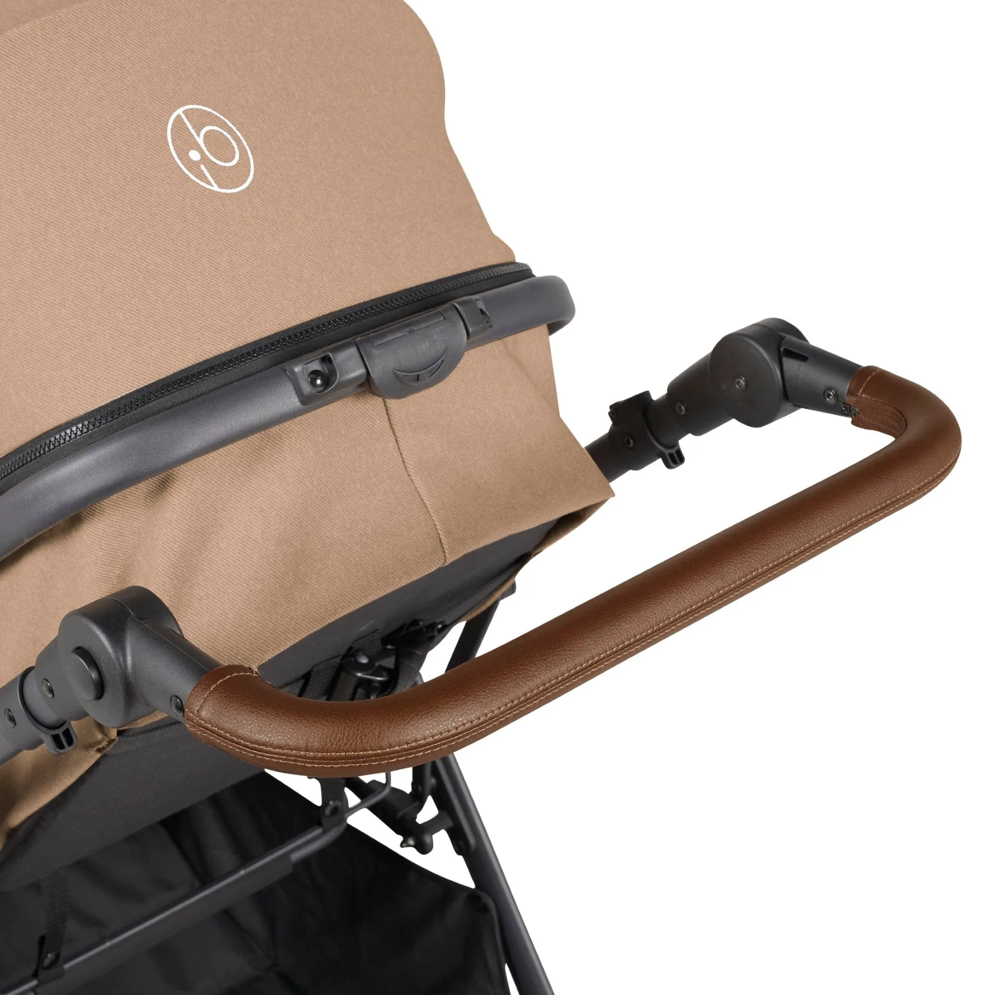 Ickle Bubba Cosmo I-Size Travel System With Stratus Car Seat & Isofix Base - Gunmetal / Desert / Tan