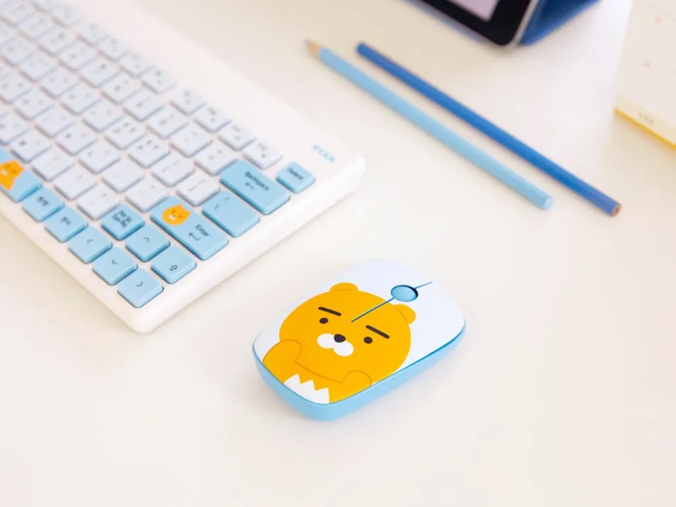 Kakao Friends Compact Wireless Mouse Ryan Office Laptop Character