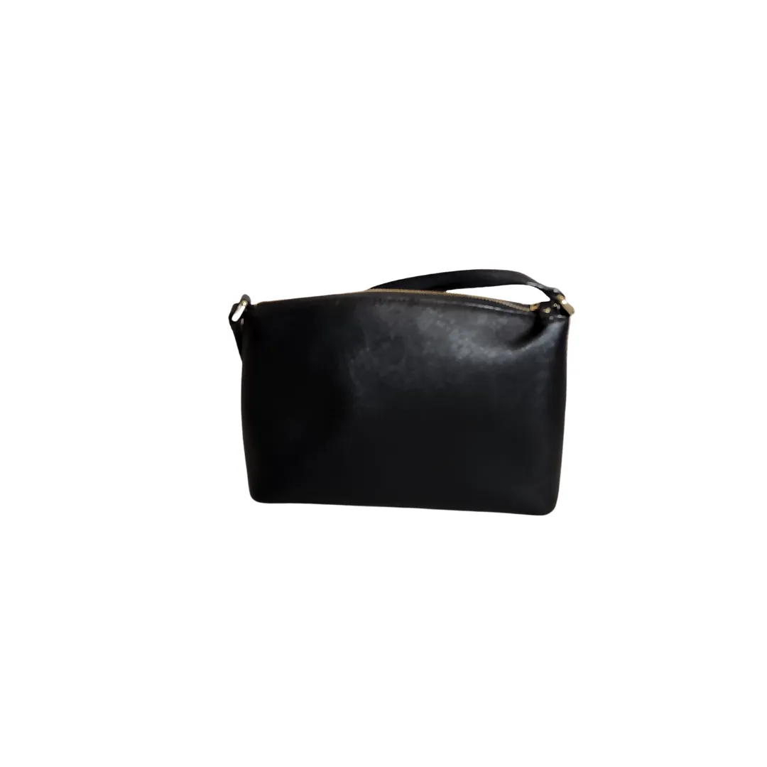 Kate Spade Black Leather Swan Crossbody Bag | Gently Used |