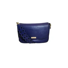 Kate Spade Navy Blue Pebbled Leather Crossbody Bag | Pre Loved |