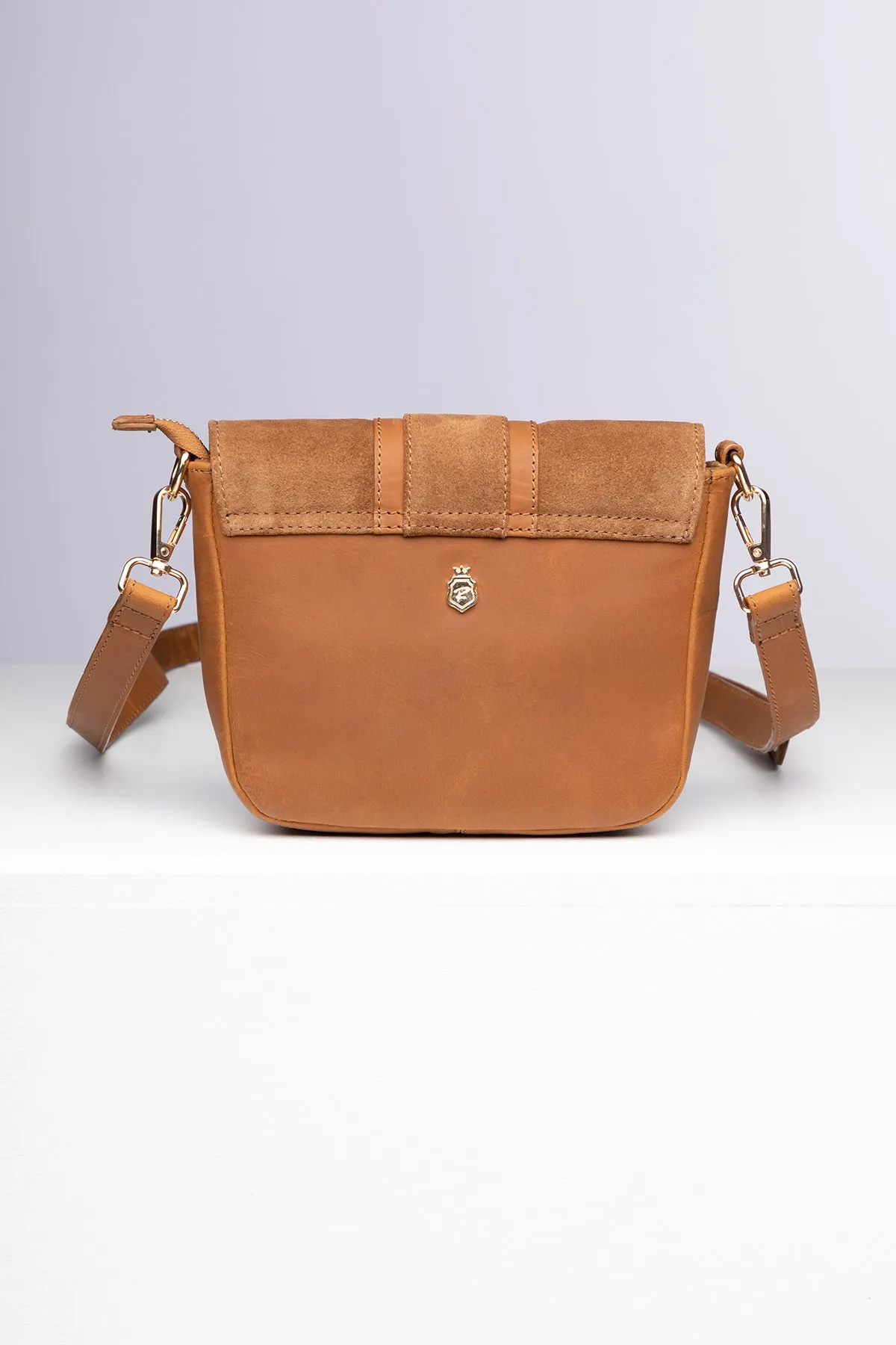 Ladies Suede Cross Body Bag - Helmsley