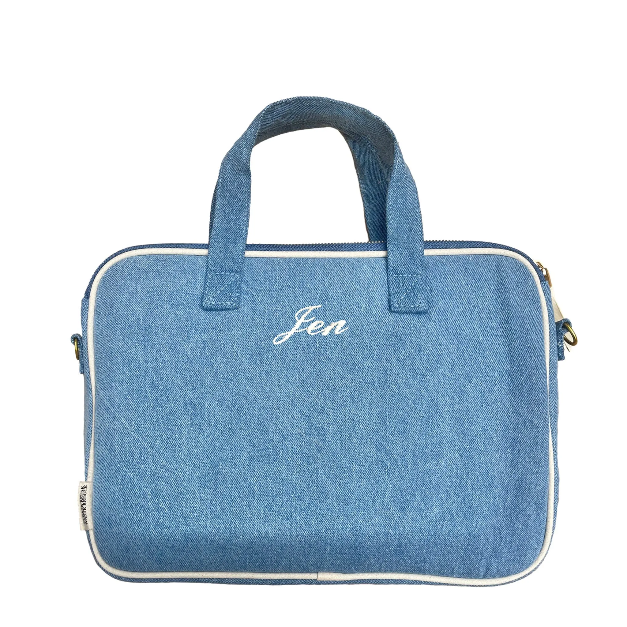 Laptop Case 13", Handle & Charger Pocket, Denim