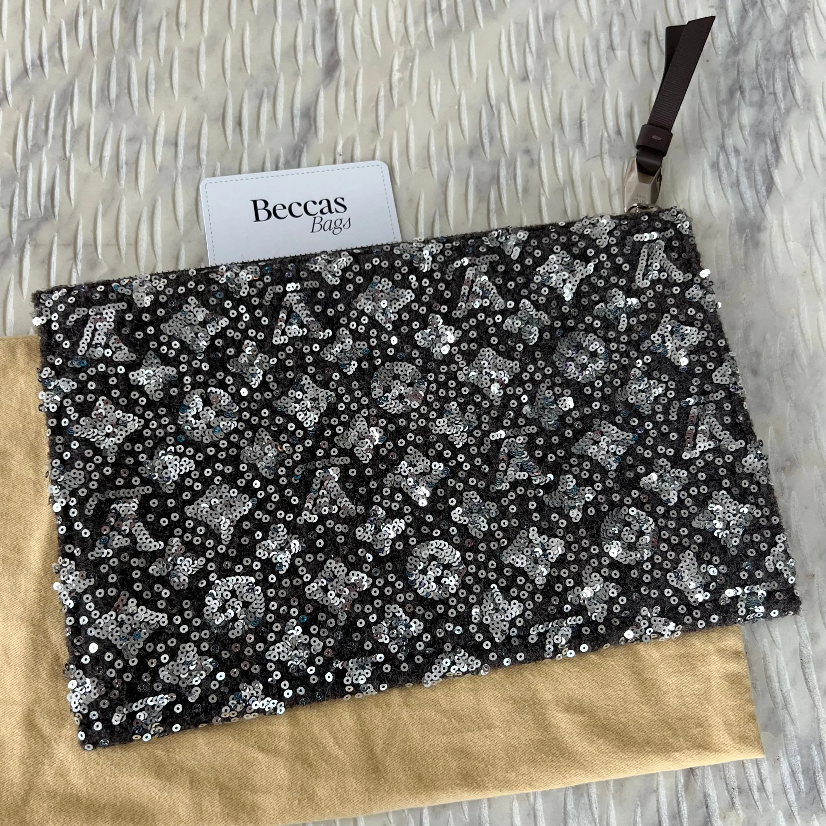 Louis Vuitton Sequin Monogram Clutch