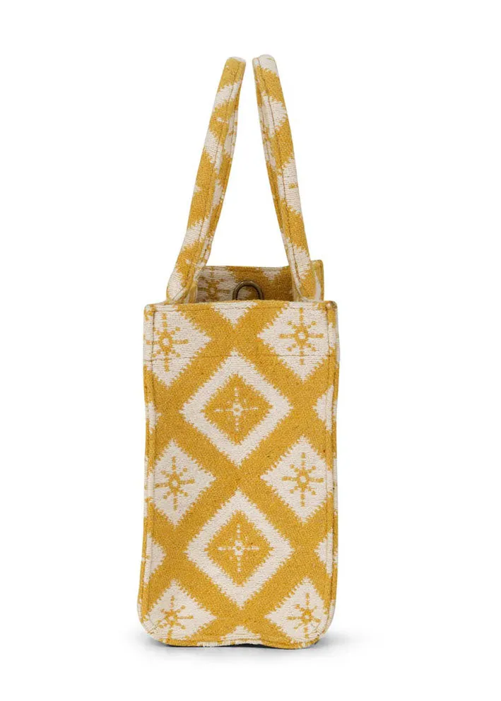 Luna Moon Rue Rivoli Mid Tote - Ochre Yellow