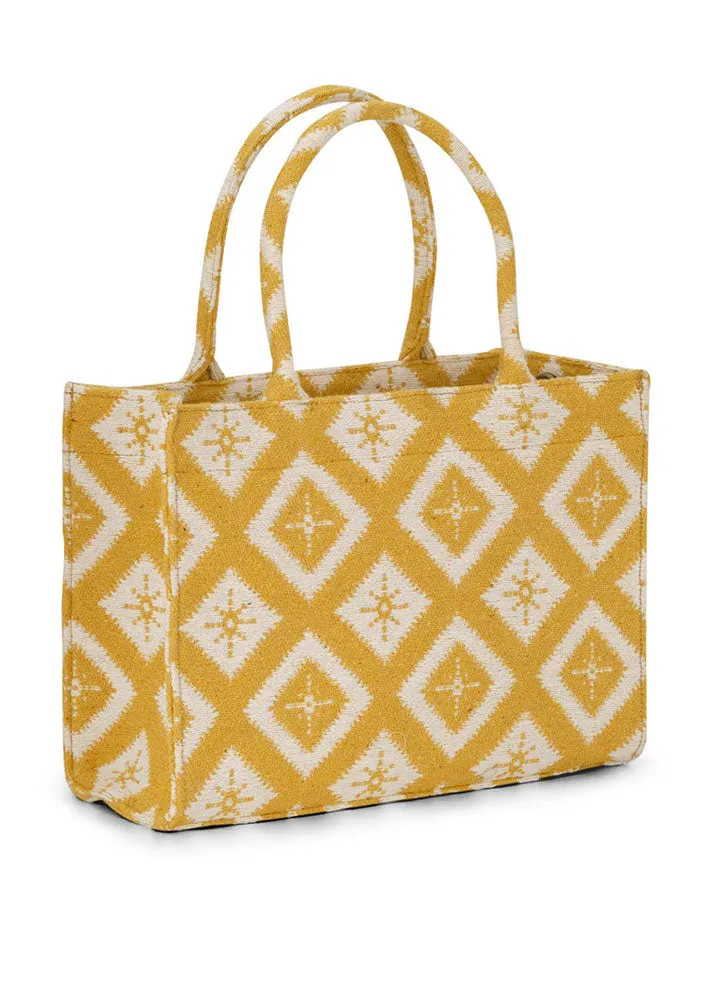 Luna Moon Rue Rivoli Mid Tote - Ochre Yellow