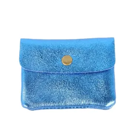 Maison Fanli | Coin Purse - Metallic Electric Blue