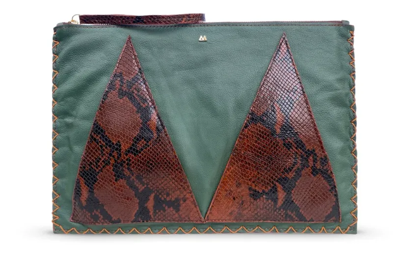 MARTE EGELE SOFT LAPTOP SLEEVE, Hand cut, machine sewn, and hand woven