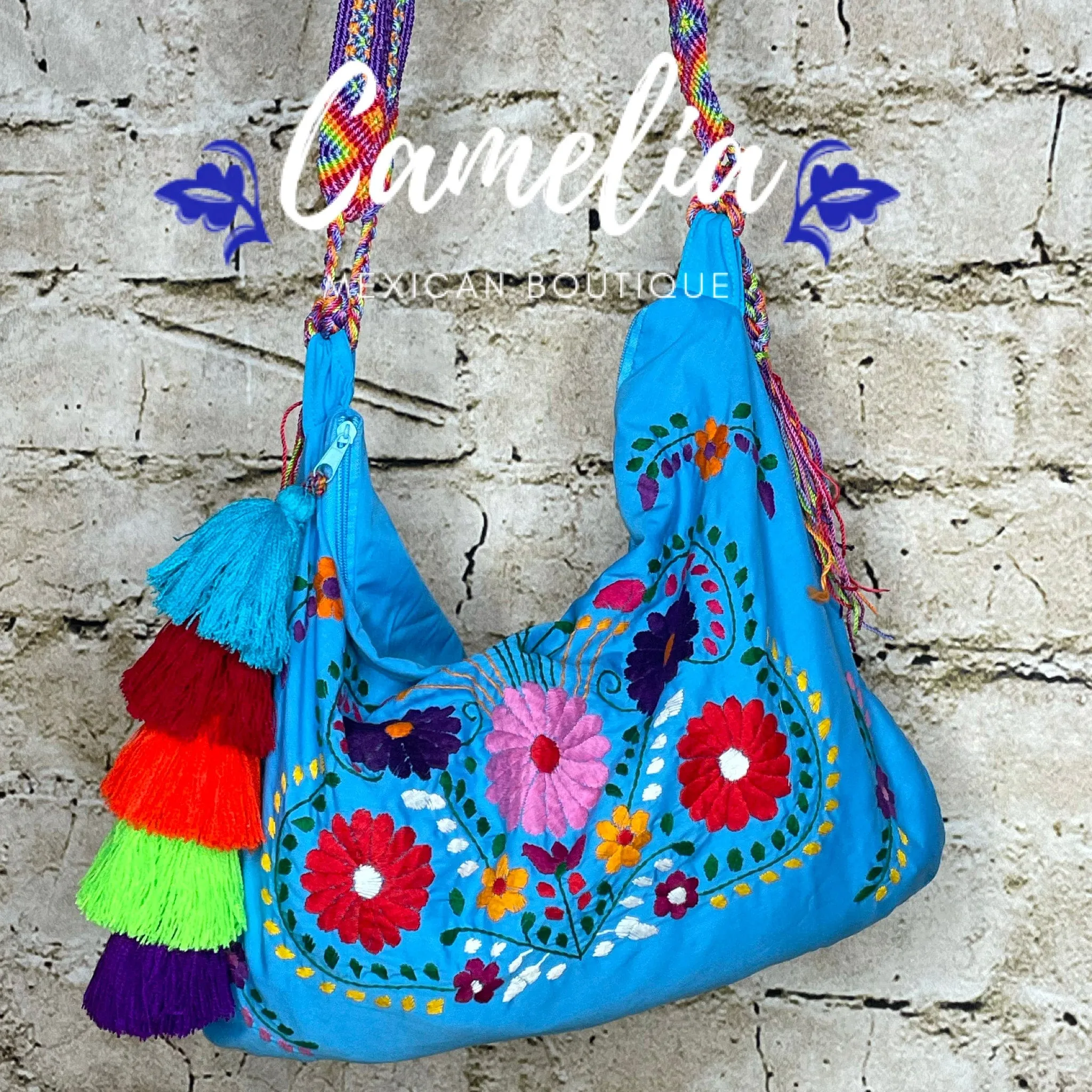 Mexican Embroidered Boho Tote - Puebla