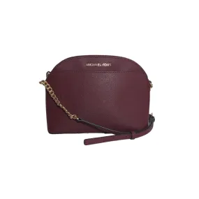 Michael Kors Maroon Front Pocket Dome Crossbody | Gently Used |