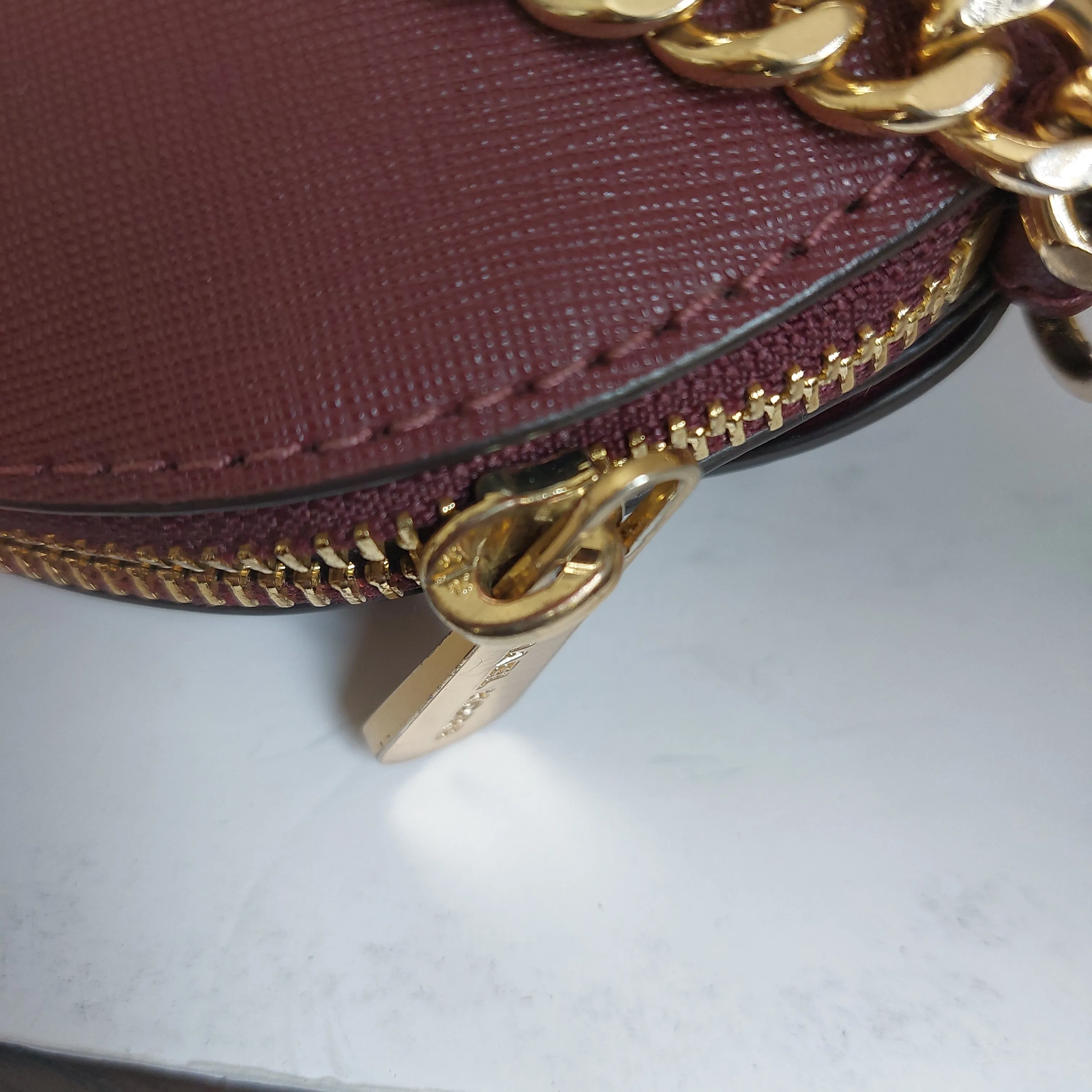 Michael Kors Maroon Front Pocket Dome Crossbody | Gently Used |