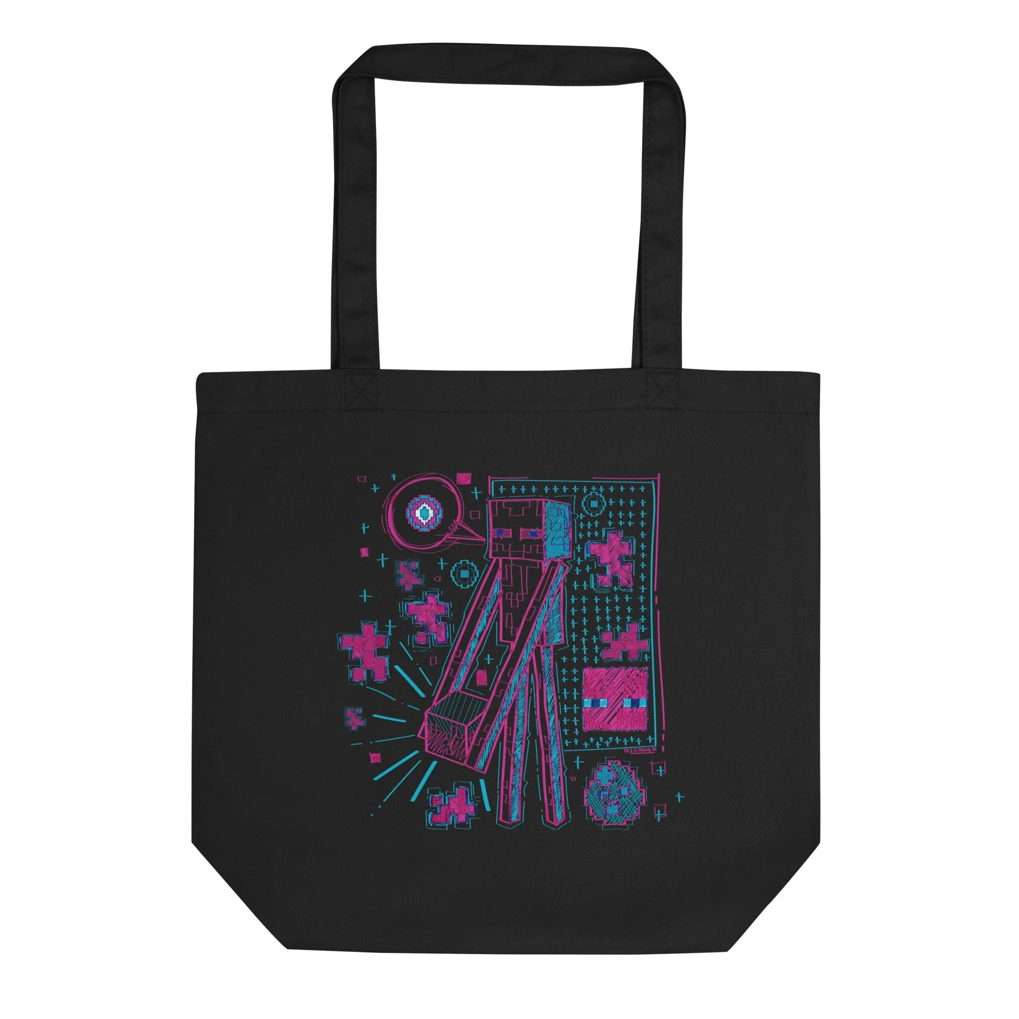 Minecraft Acid Sketch Enderman Eco Tote Bag