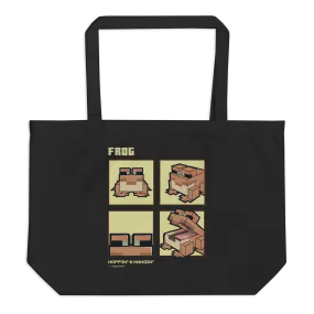 Minecraft Frog Hoppin and Hangin Large Eco Tote