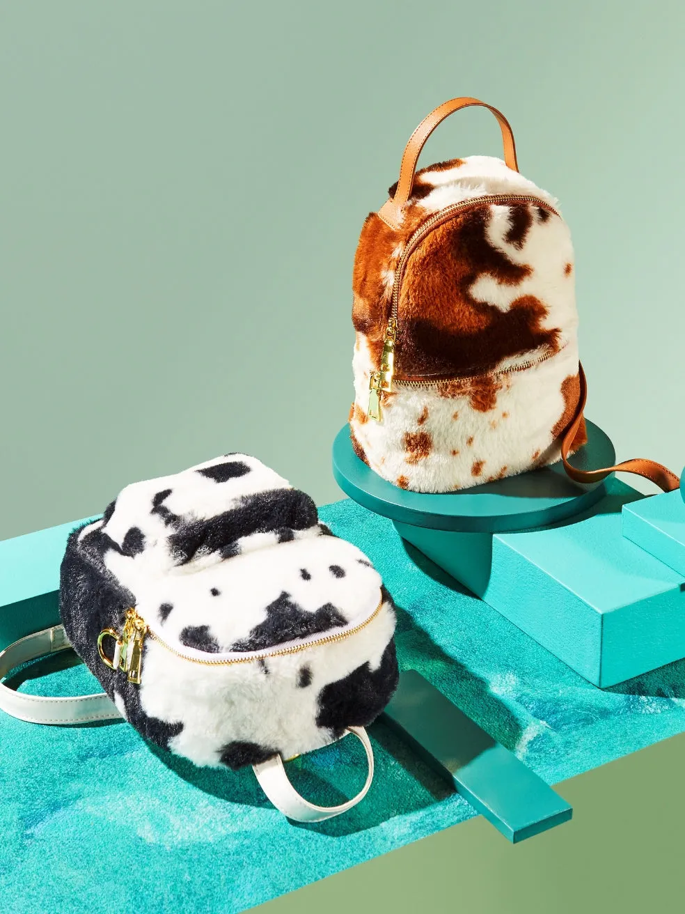 MINI BACKPACK - BROWN COW