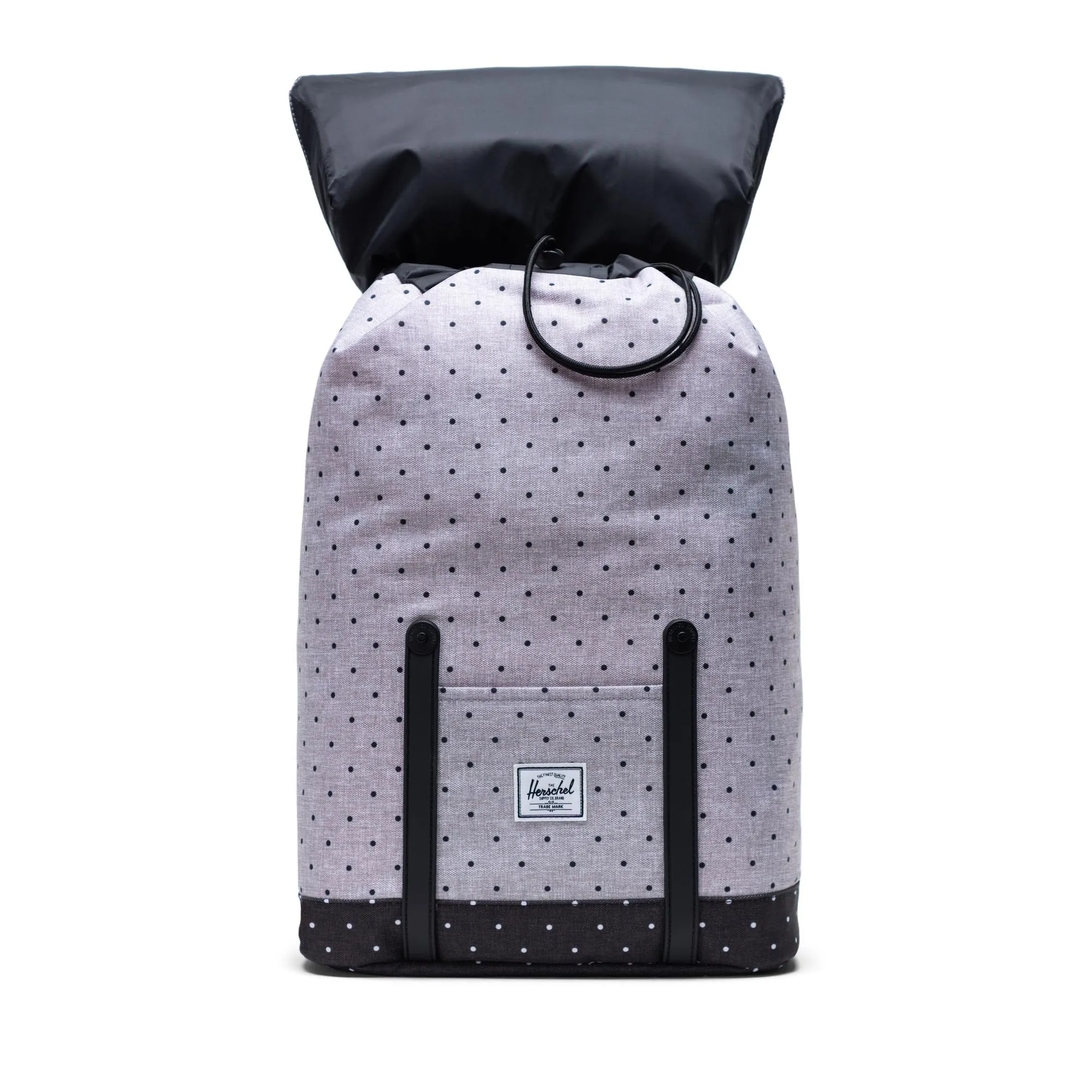 Mochila Herschel Retreat Mid-Volume Polka Dot Crosshatch Grey/Black