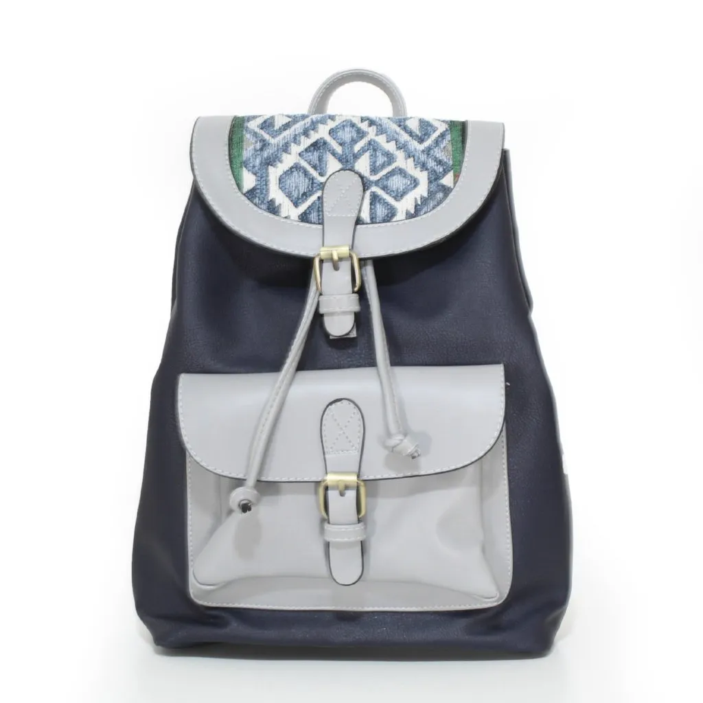 Navy Blue x Grey Original Backpack