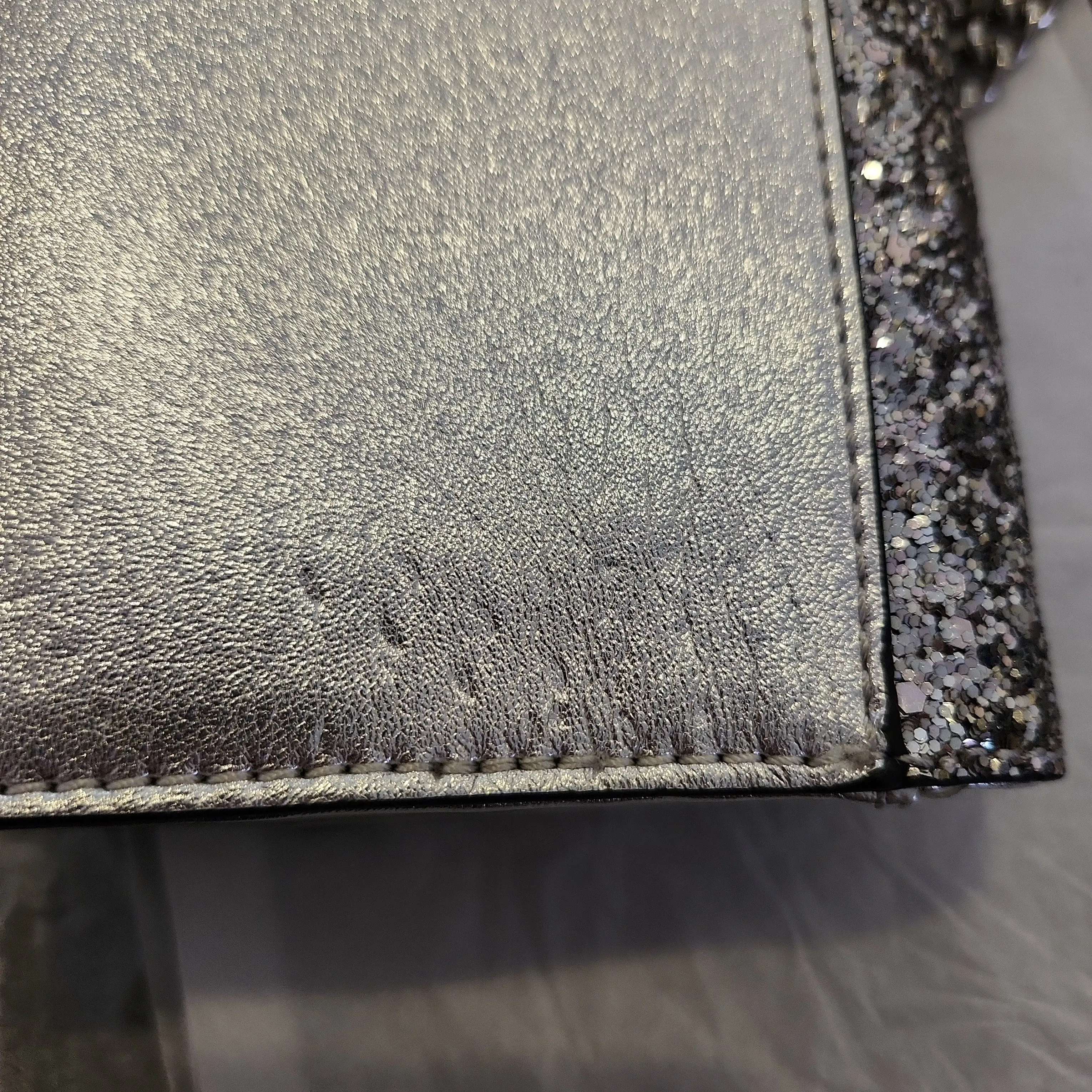 Nine West Silver Glitter Crossbody Bag | Like New |