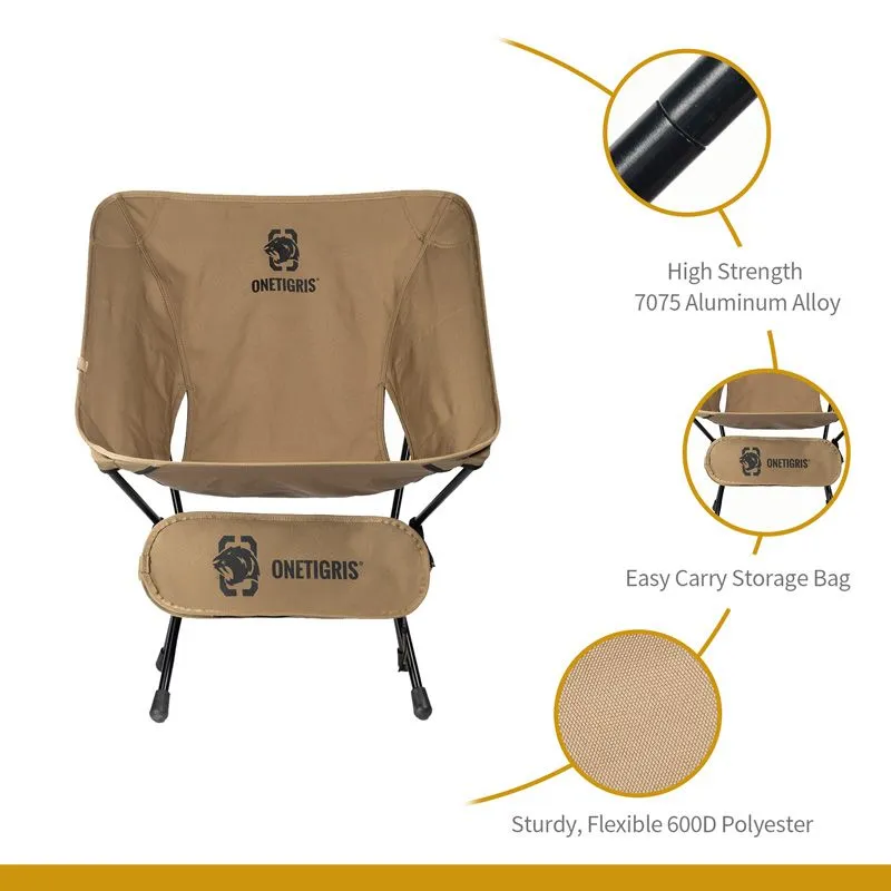 ONE TIGRIS PORTABLE CAMPING CHAIR  - COYOTE