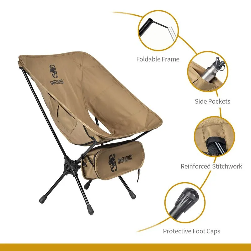 ONE TIGRIS PORTABLE CAMPING CHAIR  - COYOTE