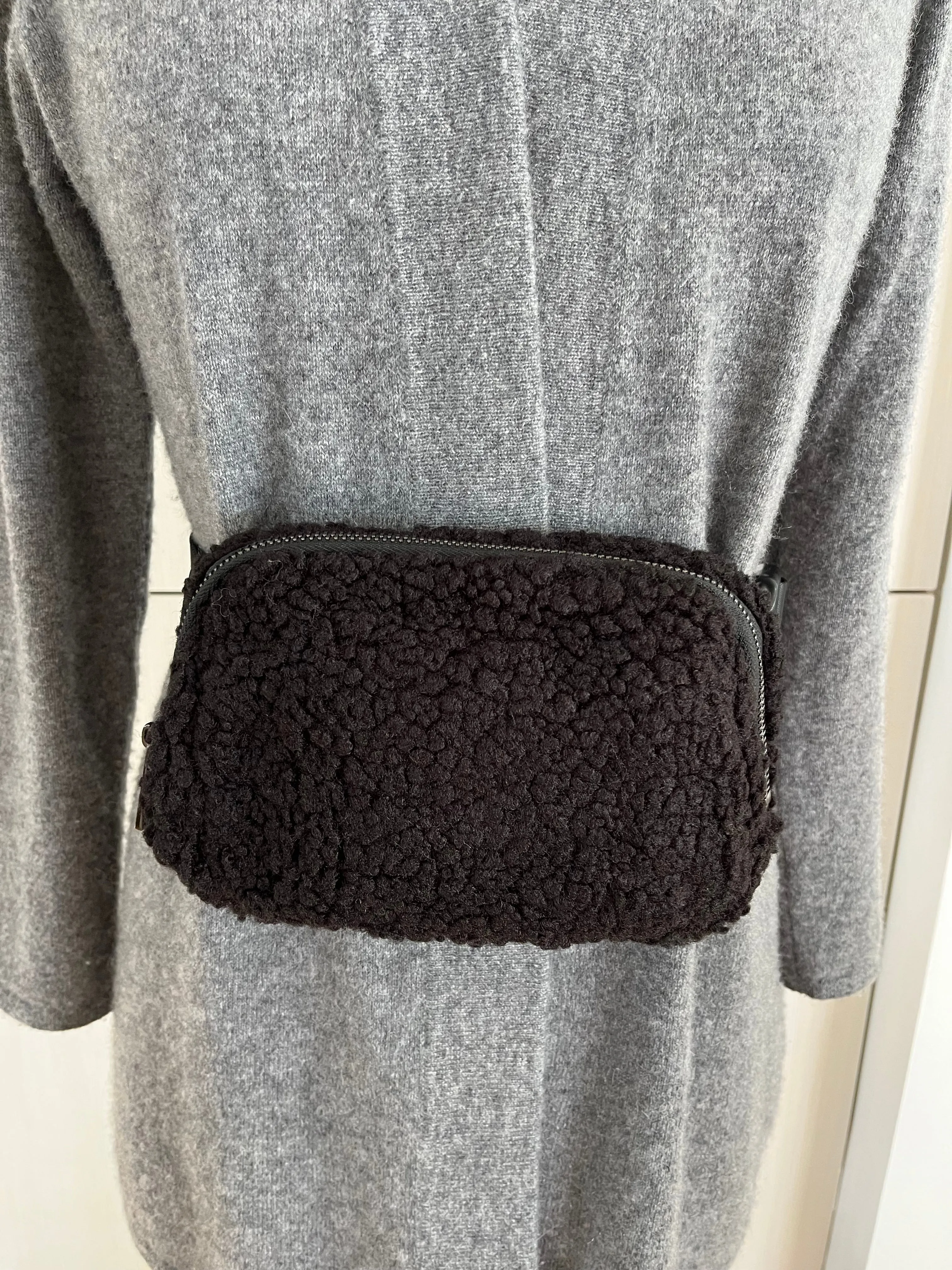 Our favorite belt bag- Soft sherpa (vegan) available now in 11 colors!