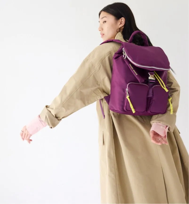 Pack the Stars Recycled Nylon Backpack | Midnight Plum