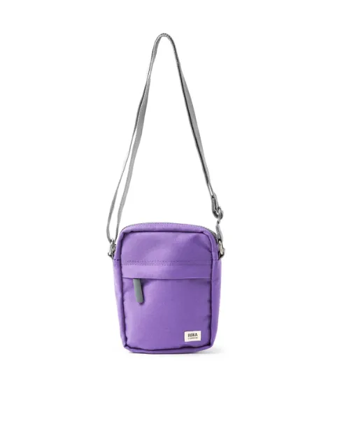 Roka Bond Imperial Purple Recycled Canvas Crossbody Bag