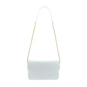 ROSIE CROSS BODY BAG - WHITE PATENT