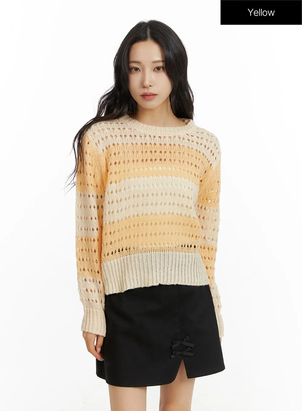 Round Neck Stripe Sweater CF415