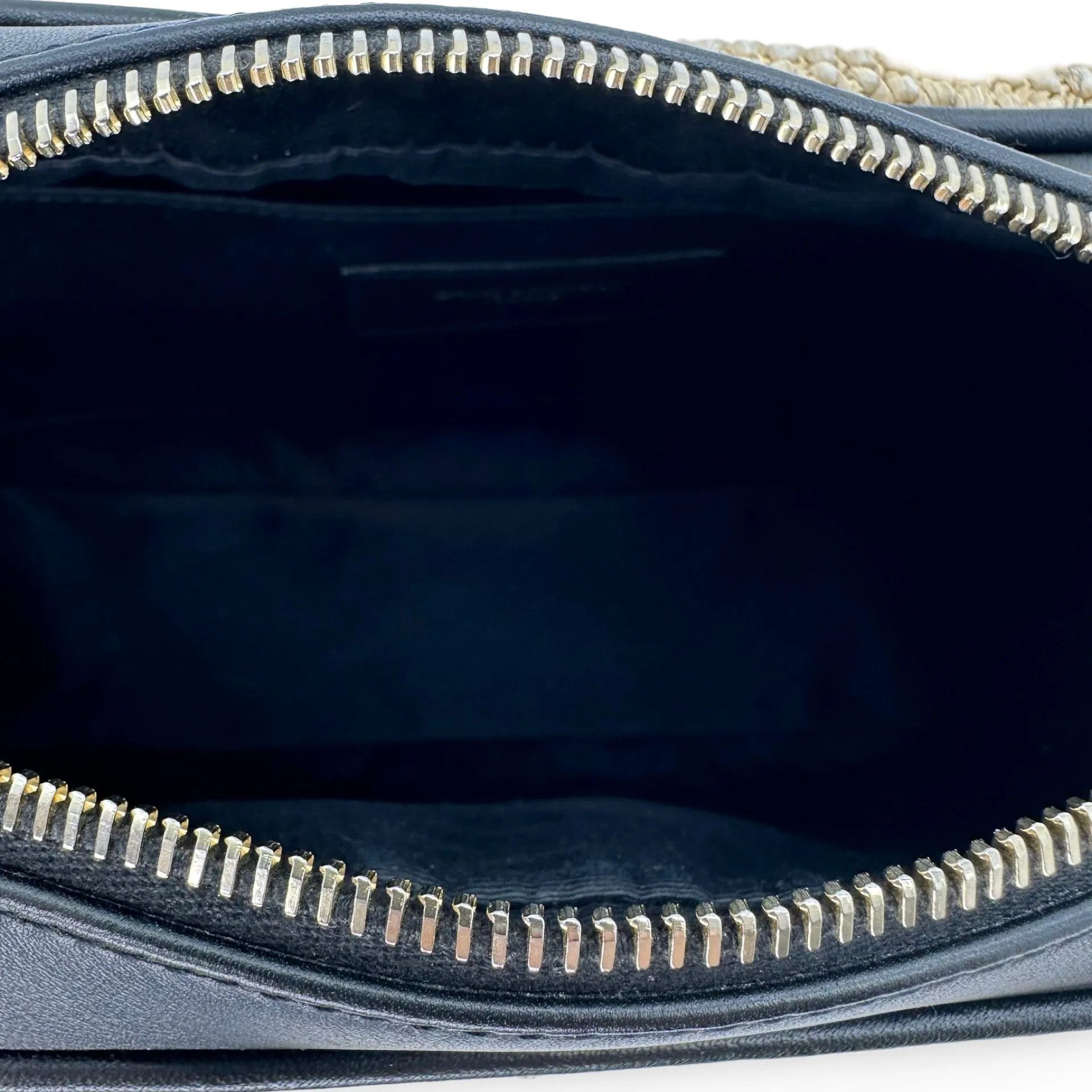 SAINT LAURENT: Raffia Lou Camera Bag