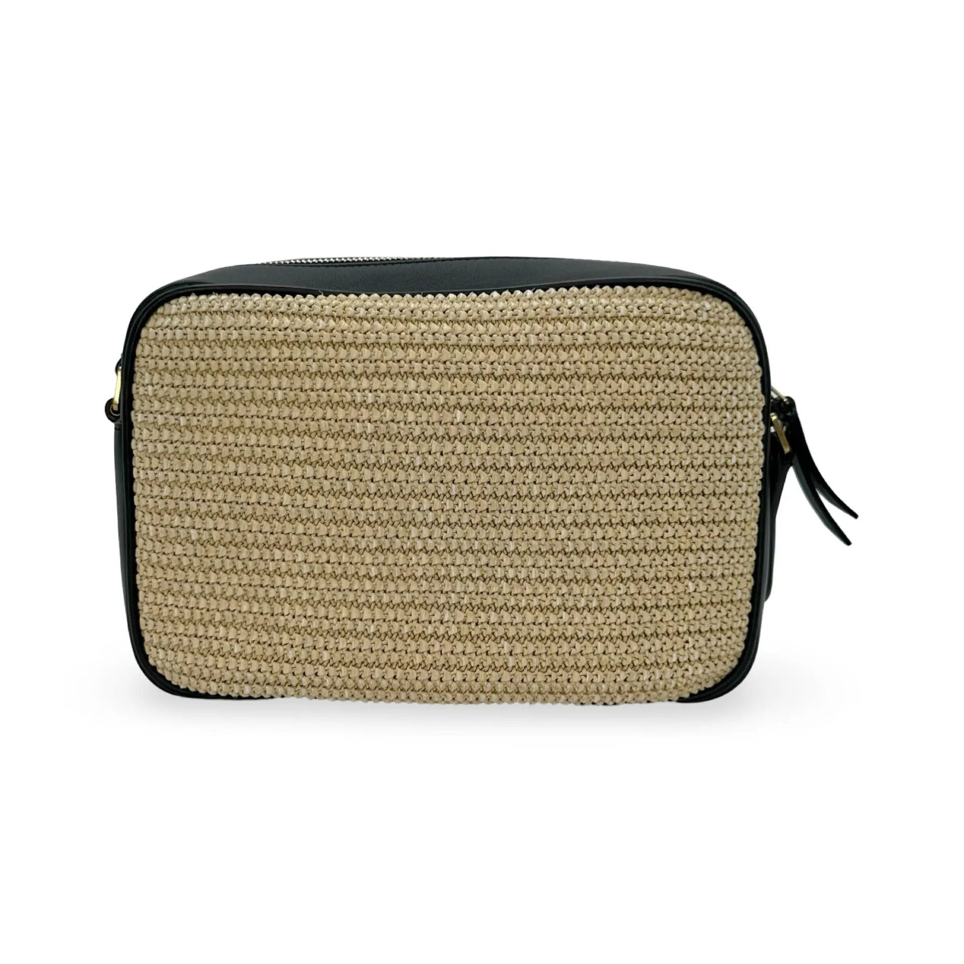 SAINT LAURENT: Raffia Lou Camera Bag