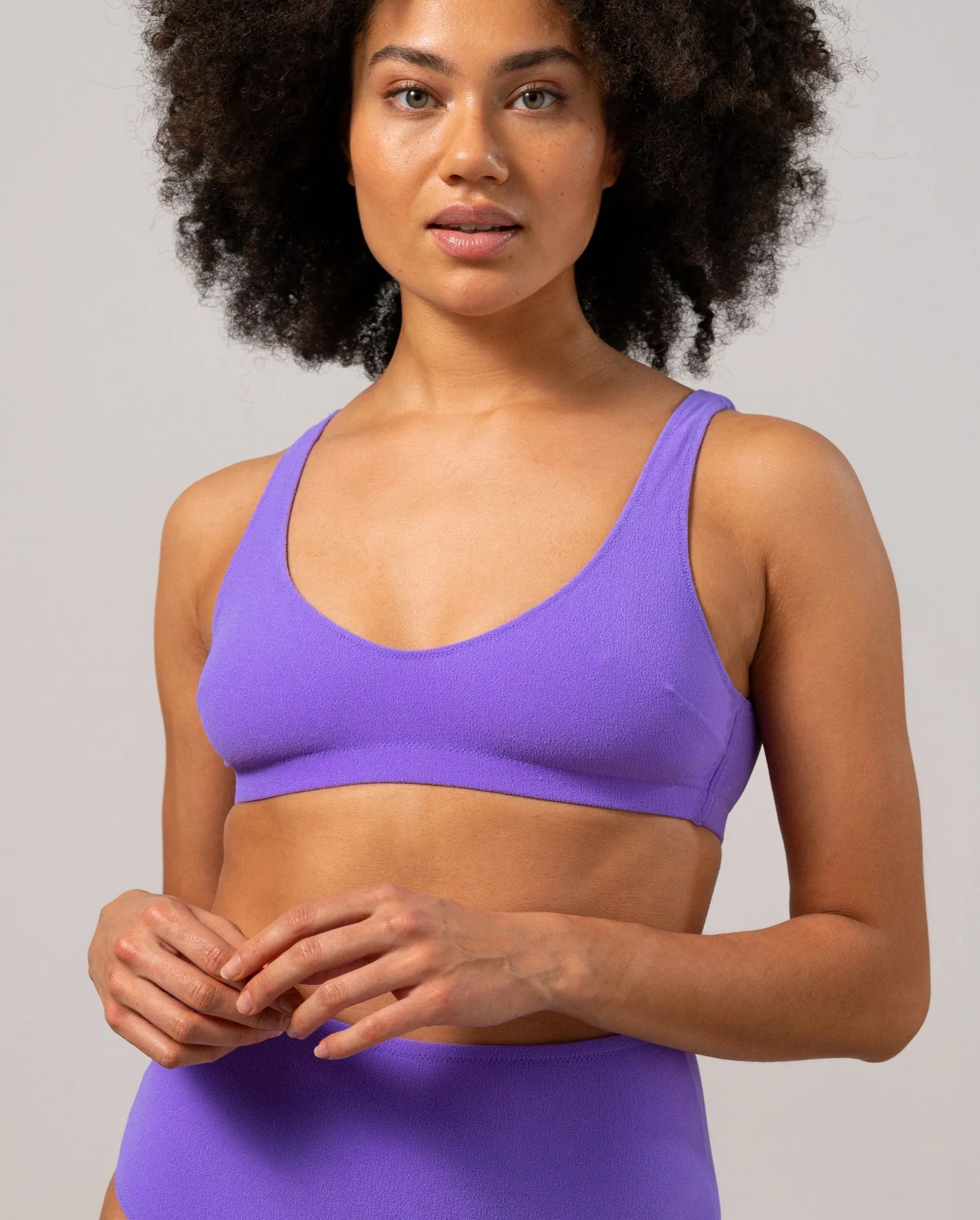 Scoop Bikini Top Electric Lilac