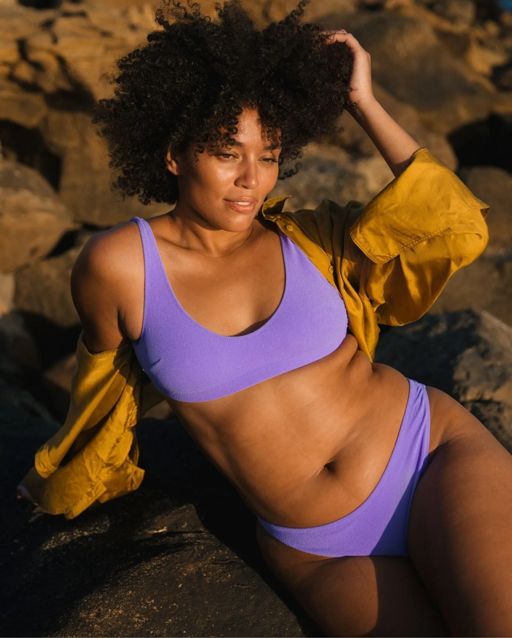 Scoop Bikini Top Electric Lilac