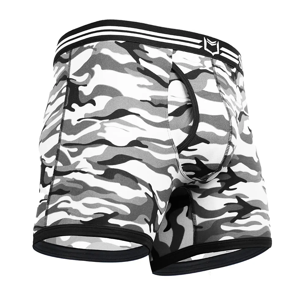 SHEATH 4.0 Polyester Camo Men's Dual Pouch Boxer Brief