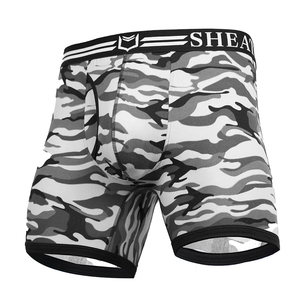 SHEATH 4.0 Polyester Camo Men's Dual Pouch Boxer Brief