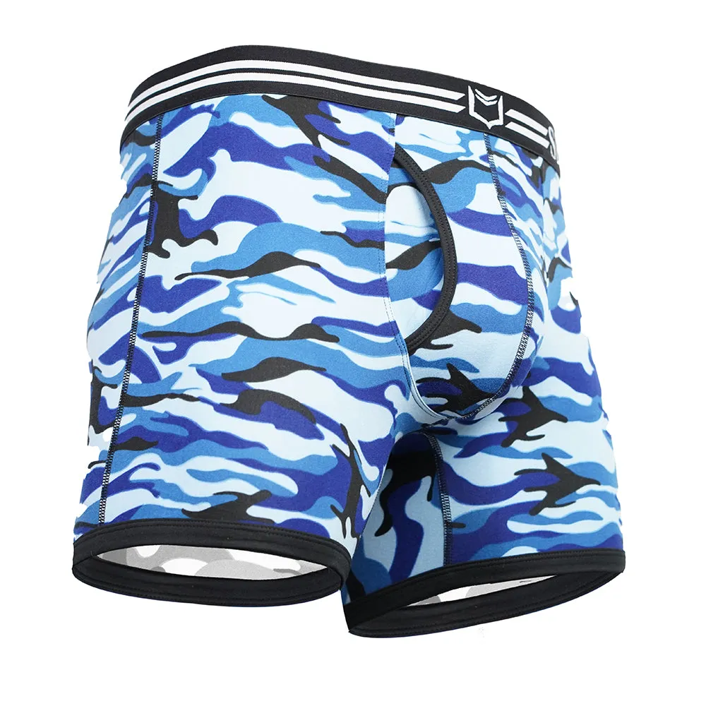 SHEATH 4.0 Polyester Camo Men's Dual Pouch Boxer Brief