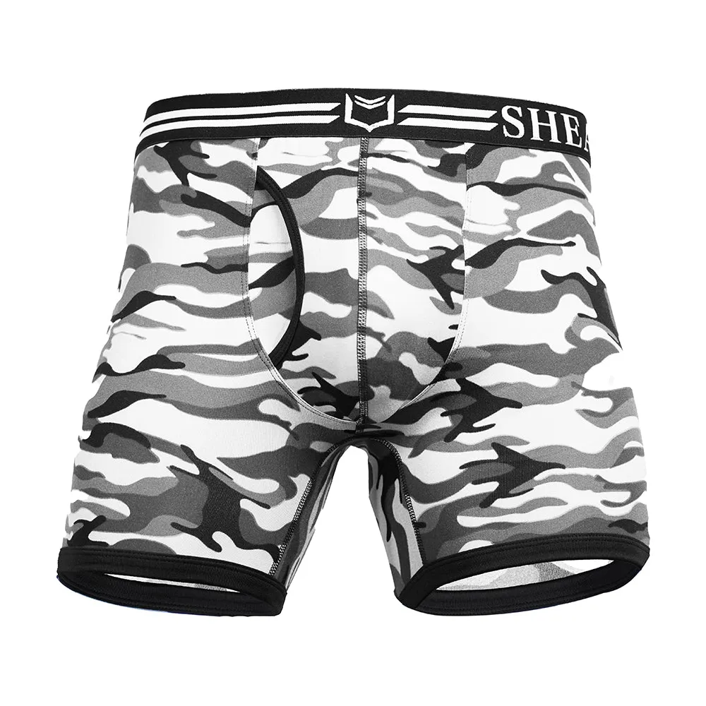 SHEATH 4.0 Polyester Camo Men's Dual Pouch Boxer Brief