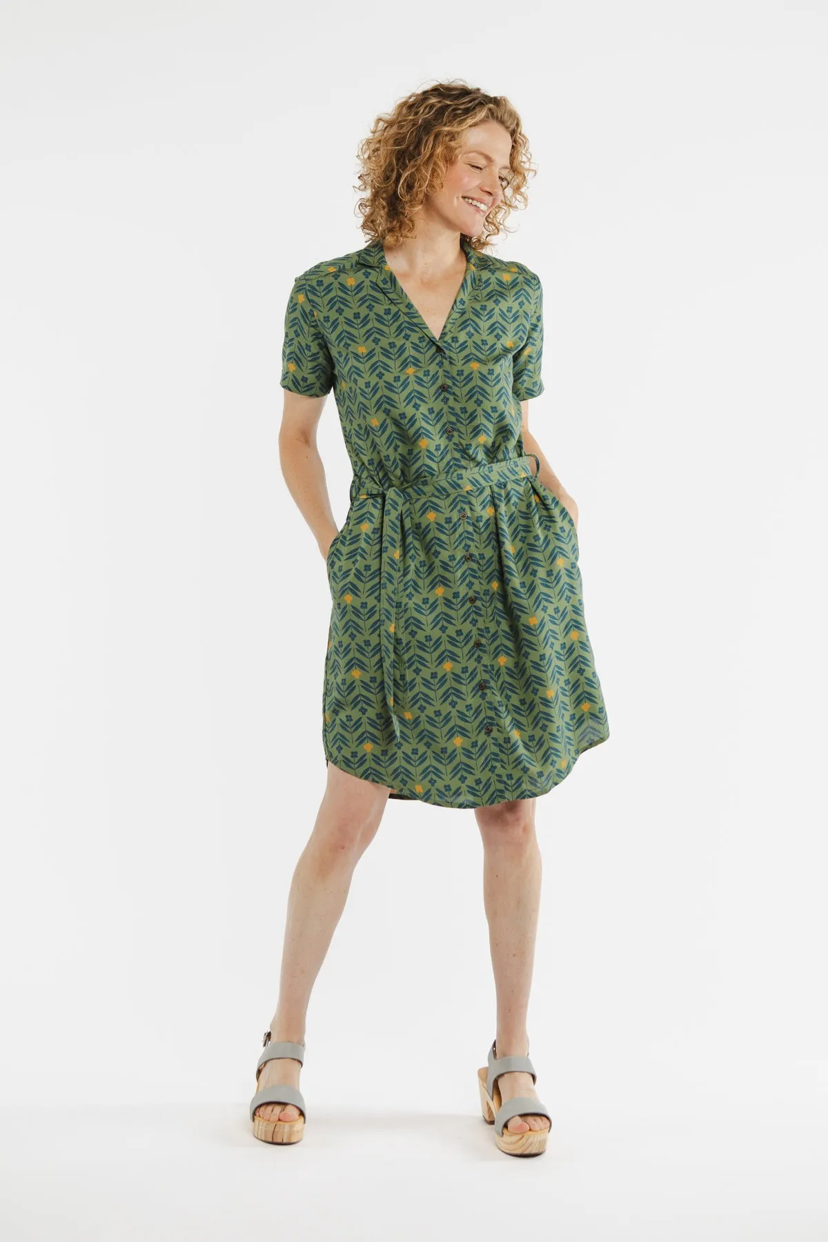 Sofia Shirt Dress / Primrose