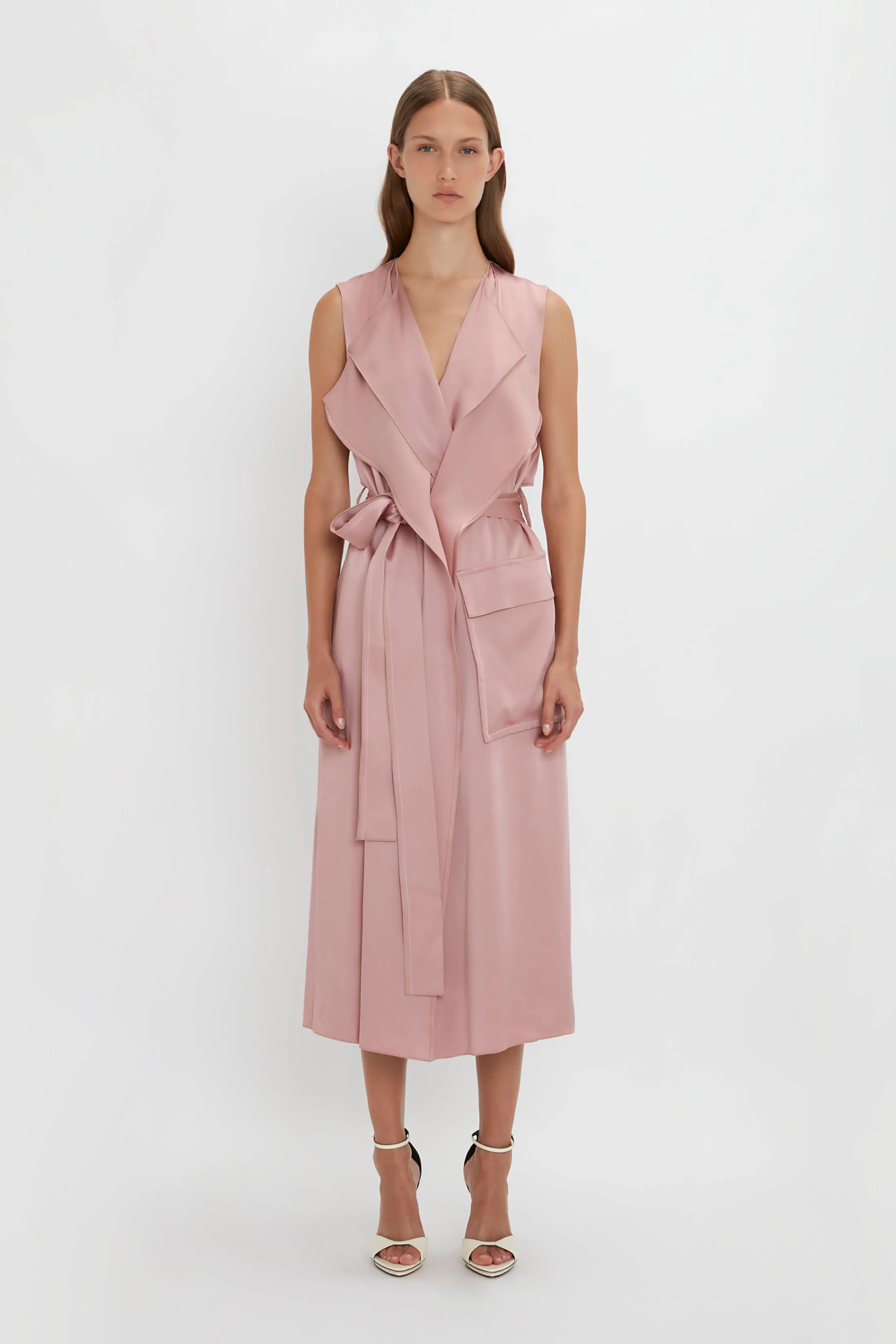 Trench Dress In Peony